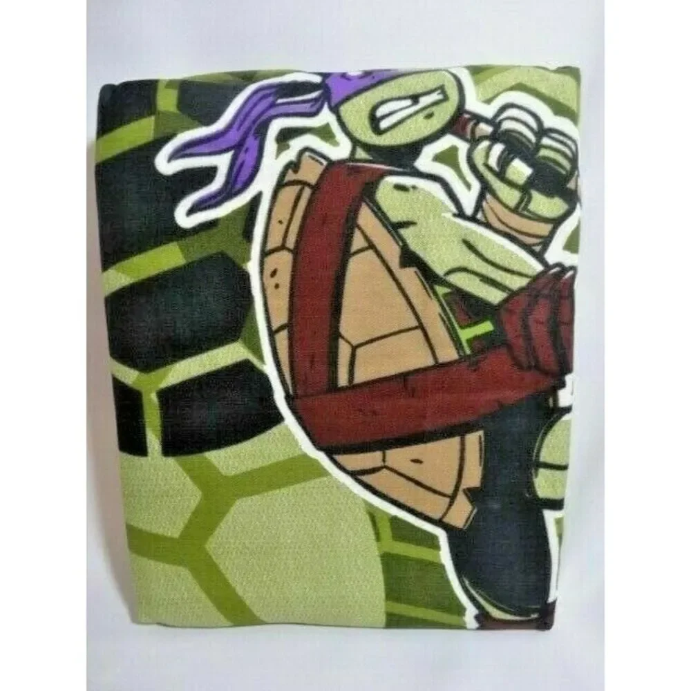 Nickelodeon Teenage Mutant Ninja Turtles Shower Curtain Camo Vinyl Bath Gift NEW